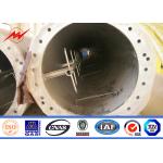 70m Self Supporting Galvanized Pole Monopole Antenna Tower With Powder Painting