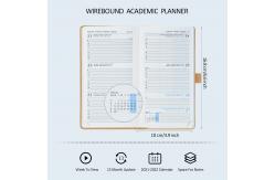 China Poprun Academic Planner Vertical Layout In Turquoise Color supplier