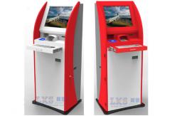 China Automatic Bill Payment Kiosk , Metal Keyboard / Encrypted PCI Pin Pad Financial Service Machine supplier
