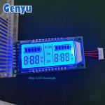 Customization Segment LCD Modules TN 6 Digit LCD Display Blue Backlight