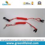 Jetski Waverunner Lanyard Key Solid Red Coil Strap Tether