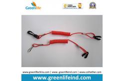 China Jetski Waverunner Lanyard Key Solid Red Coil Strap Tether supplier