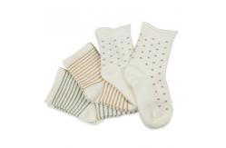 China To sample processing custom GOTS organic cotton baby socks, children socks supplier