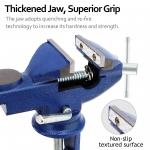 3 Inch Universal Table Vise 360 Degree Swivel Base Quick Adjust