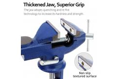 China 3 Inch Universal Table Vise 360 Degree Swivel Base Quick Adjust supplier