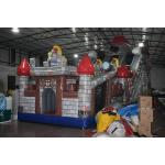 Big Blow Up Guard Themed Castle Bouncy House , Waterproof PVC Fabric Inflatable Fun City for sale