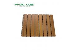 China Eco-friendly Noise Reduction Wood Grooved Acoustic Panel For Auditorium supplier