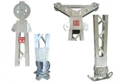China Aluminum Alloy Electrical Gin Pole Tower Erection Tools supplier