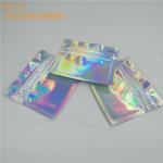 Mini 3 Side Sealed Holographic Makeup Bag Mylar k Pouch Custom Printed for sale