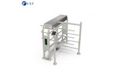China Supermarket Waist Height Turnstile Automatic 304 Stainless Steel supplier