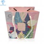 Pink Underwear Paper Shopping Bags With Handles Matt Lamination for sale