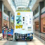 Convenient Cash Payment Phone Case Printing Vending Machine With 300kg Capacity for sale