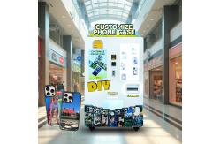 China Convenient Cash Payment Phone Case Printing Vending Machine With 300kg Capacity supplier