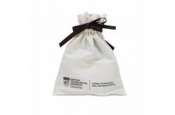 China Eco Friendly Canvas Muslin Small Cotton Drawstring Bags Reusable Drawstring Makeup Pouch supplier