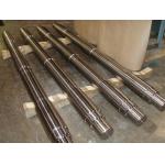 Carbon Steel Plating Spur Gear Shaft , Threaded Large Shaft for sale