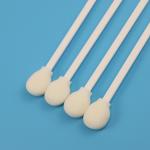 White PP Stick Round Foam Tip TOC Nasopharyngeal  Specimen Collection Swab for sale