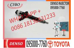 China Diesel Common Rail Injectors 095000-7760 For Toyota  23670-39276 supplier