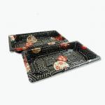 OEM PS Plastic Disposable Sushi Tray With Anti Fog Lid for sale