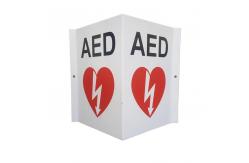 China Durable Plastic / Metal AED Wall Sign With Excellent Anti Fading Ability supplier