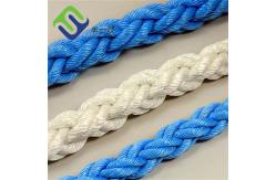 China 72mm*220m Polyester Rope 8 Strand Braided Marine Rope For Ship Vessels supplier