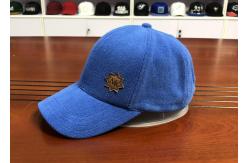 China Customize ACE 6panel structured blue embroidery and rubber patch baseball caps hats supplier