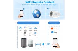 China Tuya Wifi Smart Socket Plug With Countdown / Timing Function supplier