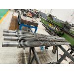 8000mm Max Length Conical Twin Screw And Barrel With 0.5-0.8mm Nitriding Depth for sale