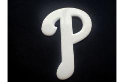 China Shinny And White 3D Raised TPU Heat Transfer Patches Customized Design supplier