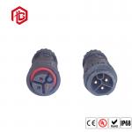 IP68 3Pins Waterproof Circular Connector Female Male PVC Rubber Nylon For LED Lighting for sale