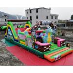 Jurassic Park Inflatable Obstacle Course Combo Bouncing Castle For Advertisement