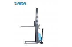 China Walk Behind Semi Electric Pallet Stacker Jack 1t Automatic supplier