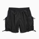 Wholesale Custom LOGO Mens Summer Casual Elastic Waist Short Pants Nylon Cargo Utility Shorts for sale