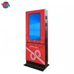 IP55 43 Inch LCD Digital Signage Display Totem For Bus Station for sale