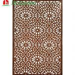 900*1800mm Corten Decorative Panels Outdoor Laser Cut Metal Privacy Screen ISO9001 for sale