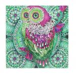 Bulk Customize Size Crystal Rhinestone Owl Full Drill DIY 5D Diamond Painting Set For Adults Decor for sale