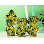 Yellow flash Resin Boarding Dice Set  dnd dice for sale