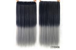 China No Shedding Synthetic Hair Weave Extensions Machine Made 100 Gram Coloured supplier