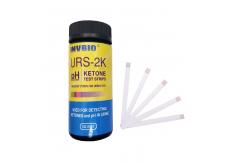 China 100pcs Urine Sample Test Strip Dipstick 2 Parameters Ph Ketone Test supplier