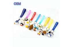 China Cartoon Keychain Customization For Kids OEM Design 3d PVC Plastic Keychain supplier