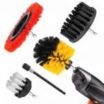 Hard Bristles Drill Brush Attachment Set 5 Pcs For Cordless Screwdriver for sale
