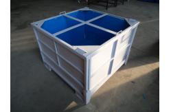 China Logistics 1.5T Capacity 1.0mm Steel Folding Pallet Box supplier