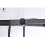 4/5mm Tempered Glass Square Shower Enclosure With Black Alum Frame