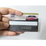 Transparent Plastic Business Cards Silkscreen Printing Size 85.6*54mm for sale