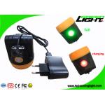 3.7V Rechargeable Hard Hat LED Lights , Miners Cap Lamps Cordless ABS Material for sale