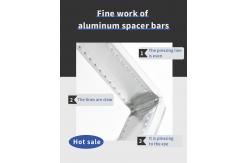 China Double glazing aluminum spacer bar smooth welding line 100% bendable supplier