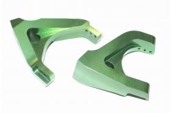 China High Precision Aluminum Machined Parts With Green Blue Yellow Colour Anodize supplier