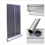 Retractable Wide Base Aluminum Display Roll Up Banner Stand For Advertisement