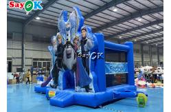 China Ice Princess Printing Theme Inflatable Bounce Trampoline Slide Combo supplier