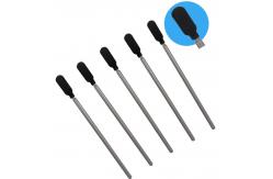 China Rigid PP Cleanroom Lint Free Sponge Cleaning Stick Black 3.6 supplier