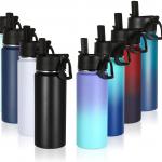 Volhoply 18oz Stainless Steel Insulated Water Bottle Wide Mouth for sale